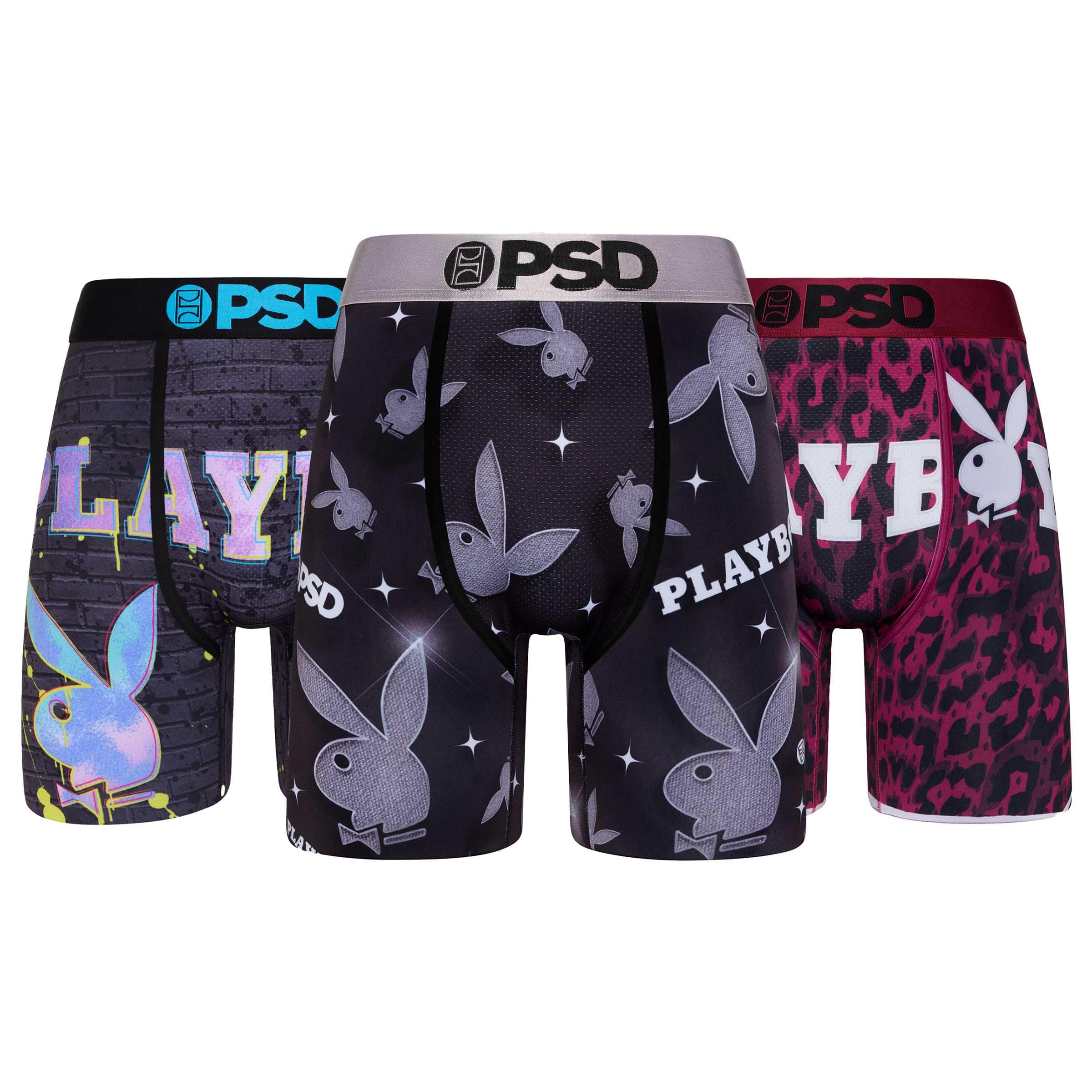 PSDMen's Playboy Boxer Briefs - Breathable and Supportive Men's Underwear with Moisture-Wicking Fabric