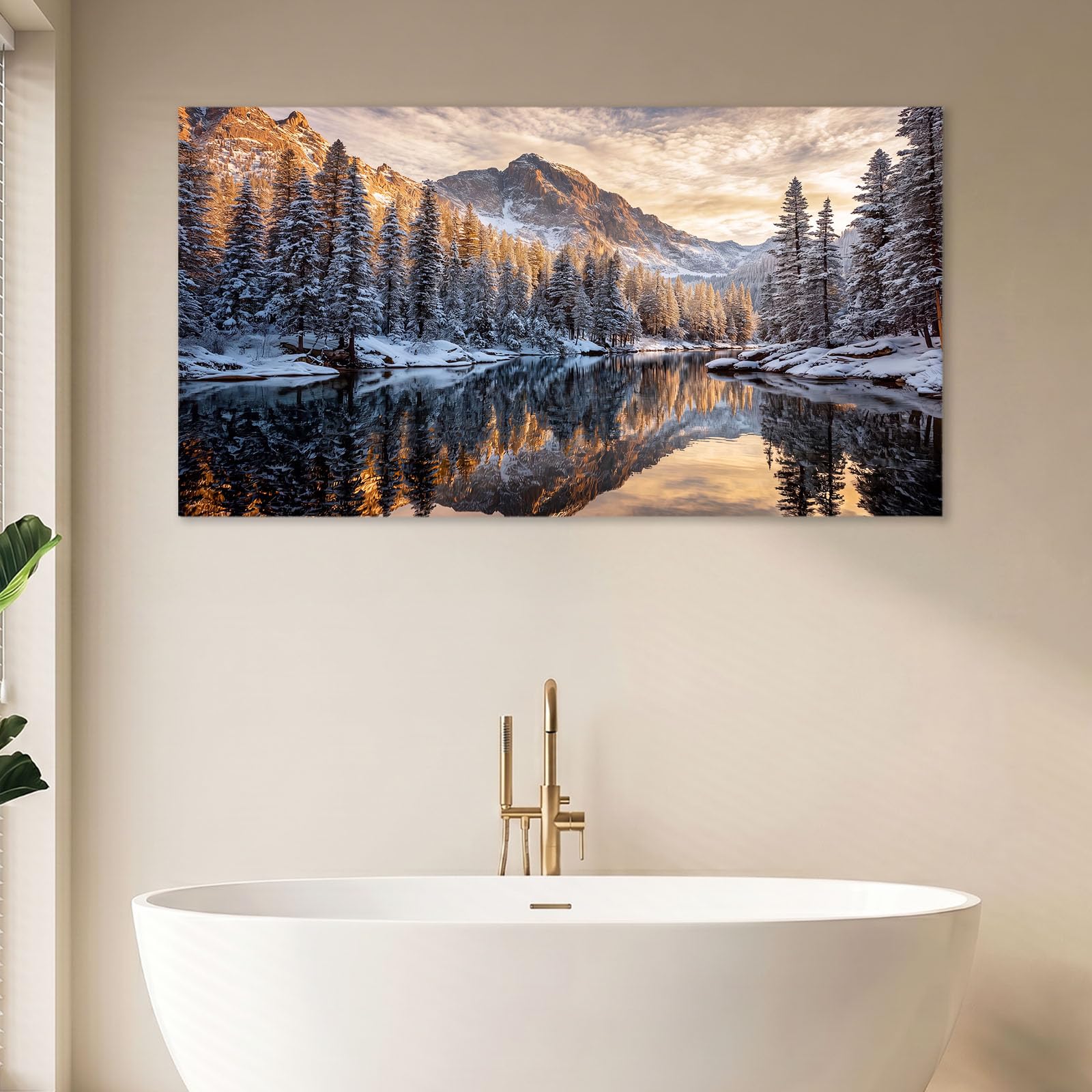 Naturalny krajobraz Mały obraz Dekoracja ścienna, Wielokolorowy, 90 x 60 cm