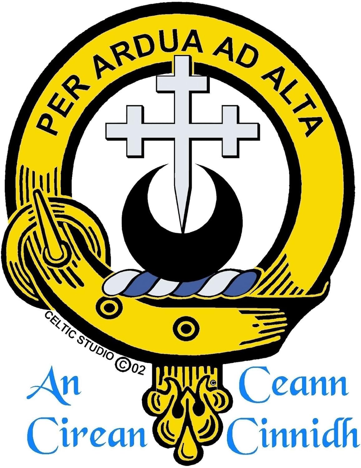 Scottish Clan Crest Sgian Dubh ~ Hannay