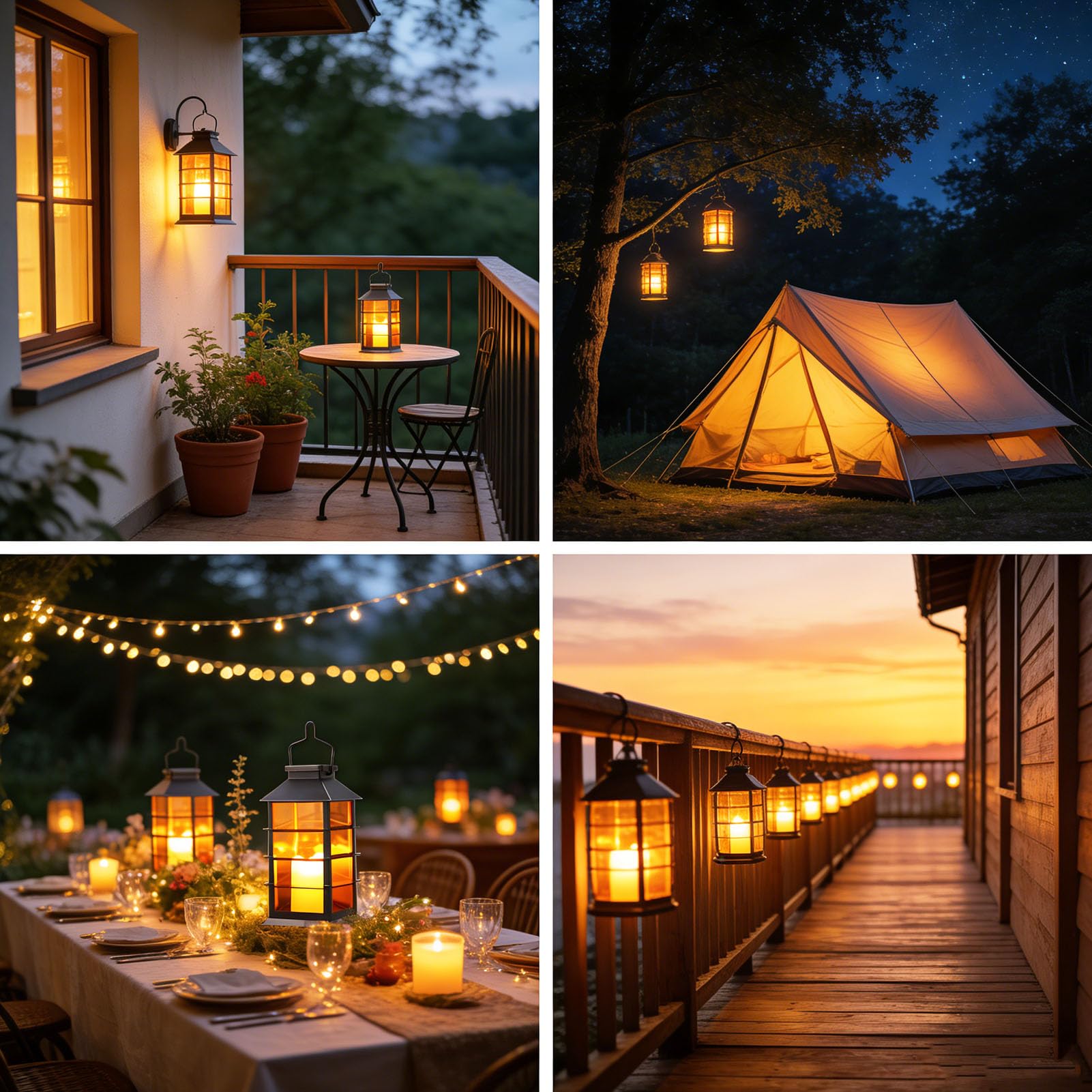 Cozymeow Farolillos Solares Exterior 2 Piezas Lampara Solar Exterior Jardin | Vela Parpadeante, Impermeable Decoración Terraza, Farol Solar para Jardin Mesa Terraza Valla Tumba y Regalos, Negro