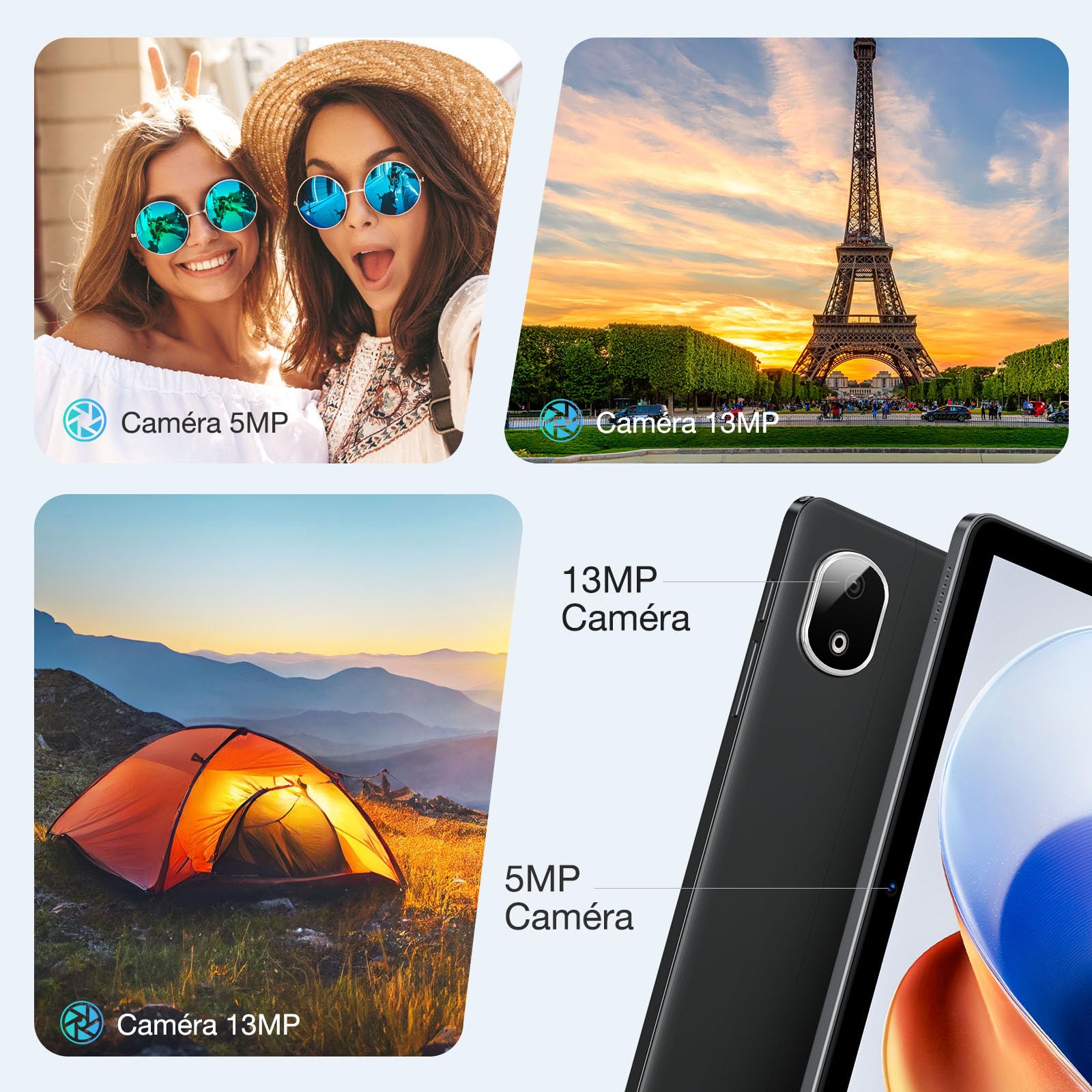 T30E Tablet z systemem Android 14, Dual 4G LTE, 8000mAh 11 cali, 128 GB ROM (TF 1TB), tablet dotykowy, Octa Core, 13MP+5MP Widevine L1, Face ID/OTG