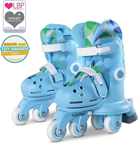 Miniatura 2 de Volution Learner Twista Patines – Patines ajustables 2 en 1 para niños a partir de 2 años – Convierte de patines de tres ruedas a patines en línea