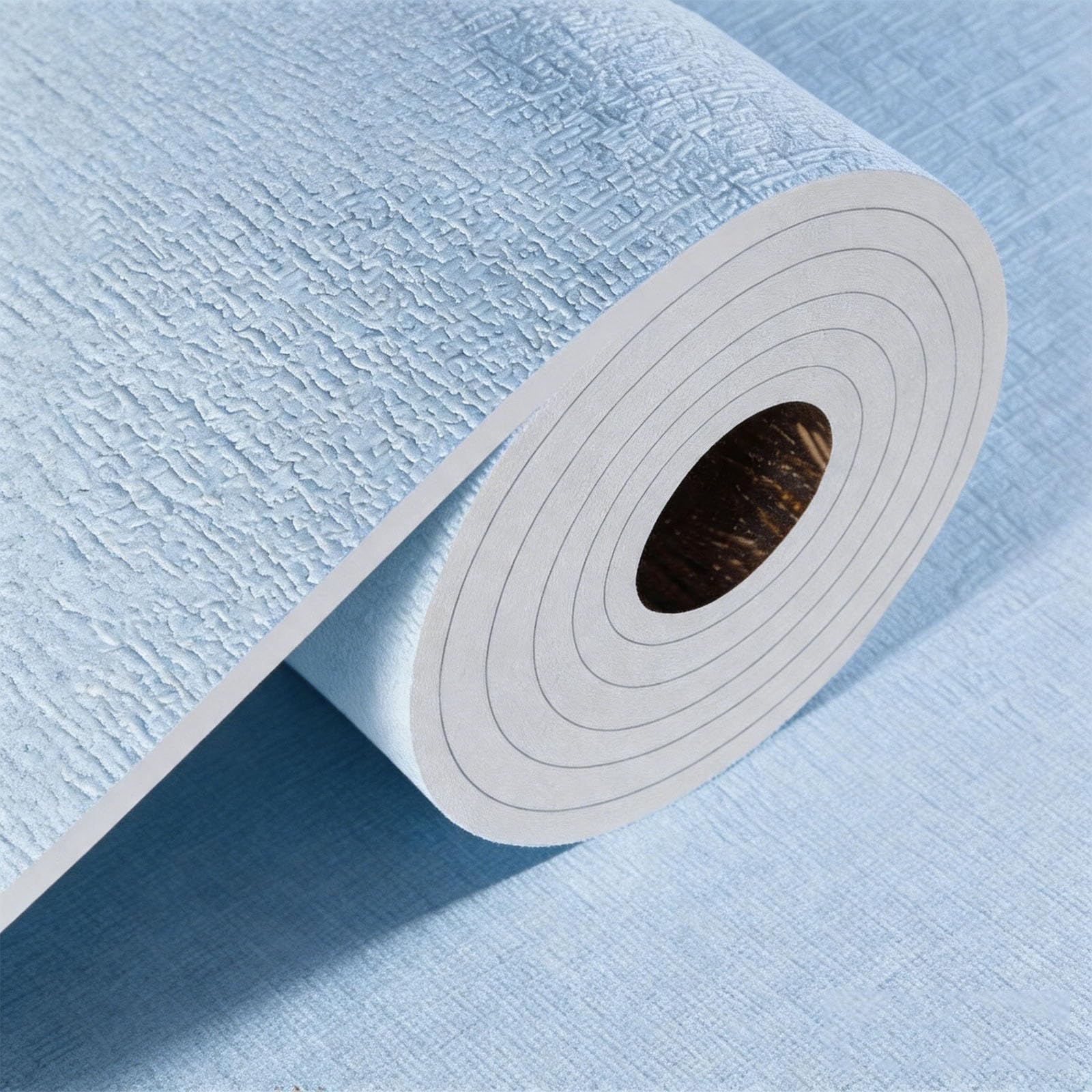 BVCL Self-Adhesive Thermal Insulated Wallpaper, Peel and Stick 5mm 3D Texture Foam Anti-Collision Upholstered, Waterproof Moisture-Proof Wall Sticker(Blue,50cmx100m)