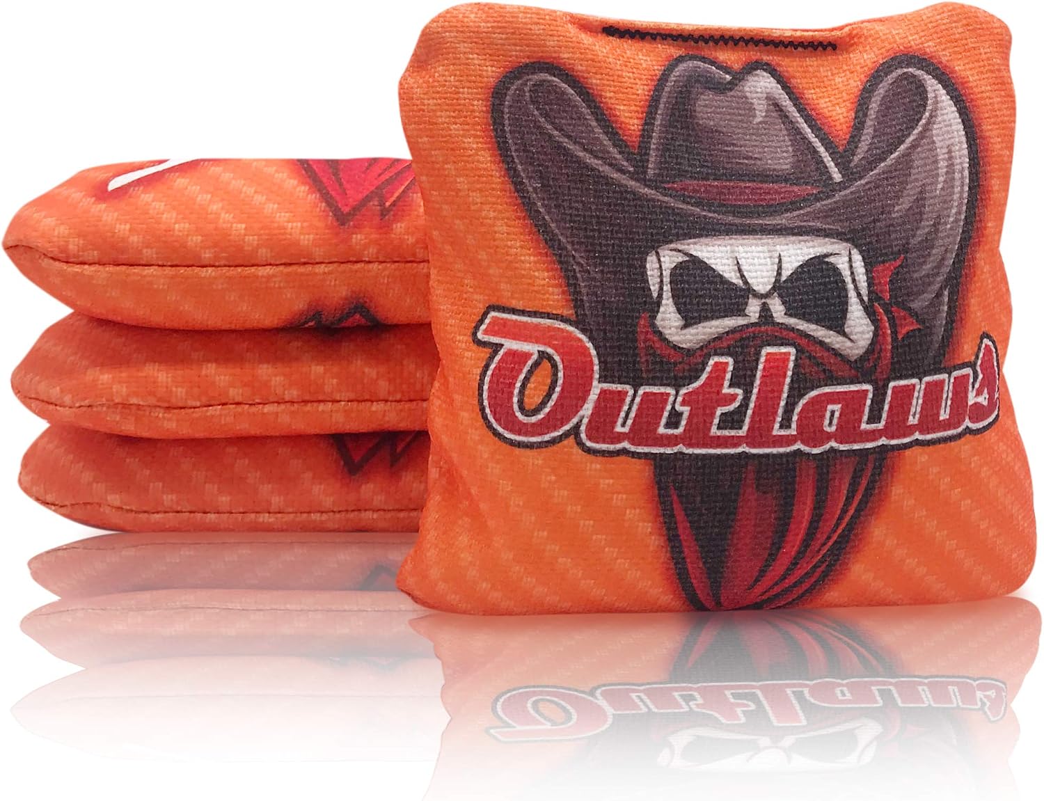 Local Bags New 2021 PRO Cornhole - Outlaw Series - Set of 4 Bags- ACL PRO Double Sided Professional Bags - Slow Side/Go Side Made in USA