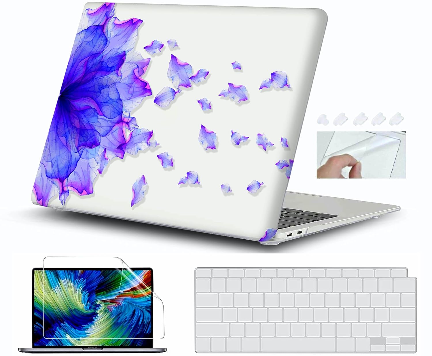 Case for MacBook Air 13 inch A1466 & A1369 Older Version 2010-2017 Release Crystal Clear Case with Liquid Retina Display, Plastic Hard Shell(Design31)