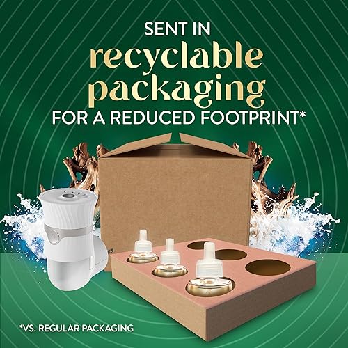 Miniatura 7 de Air Wick Vibrante repuesto de aceite perfumado para enchufar, infundido con aceites esenciales, ambientadores enchufables para el hogar, madera azul