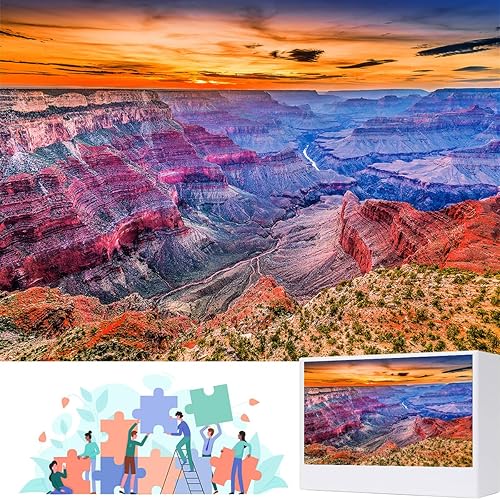 Miniatura 1 de Rompecabezas de 1000 piezas para el Parque Nacional del Gran Cañón de Colorado, rompecabezas de otoño para adultos de 1000 piezas en adelante,