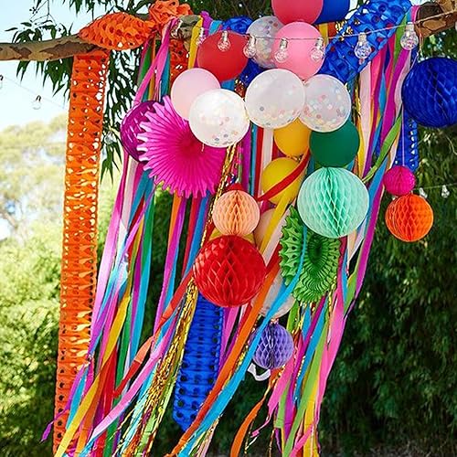 Vista 195 de PartyWoo Serpentinas de papel crepé verde, 6 rollos de 492 pies, paquete de papel crepé verde bosque esmeralda cazador para graduación, Navidad