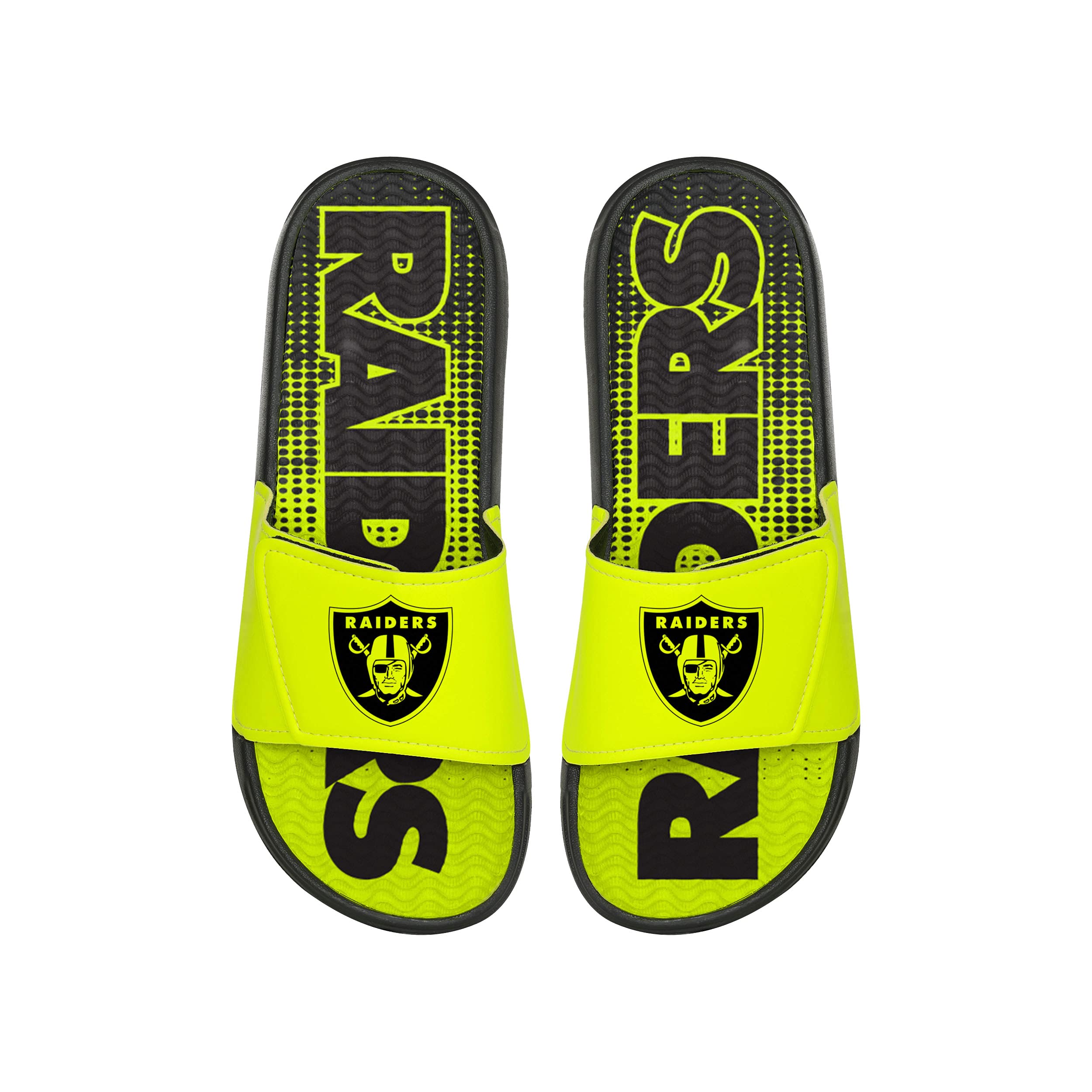 FOCO Men's NFL Team Logo Sport Shower Foam Slide Flip Flop Sandals