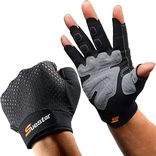 SueStar Workout Gloves for Men Women, Weight Lifting With Full