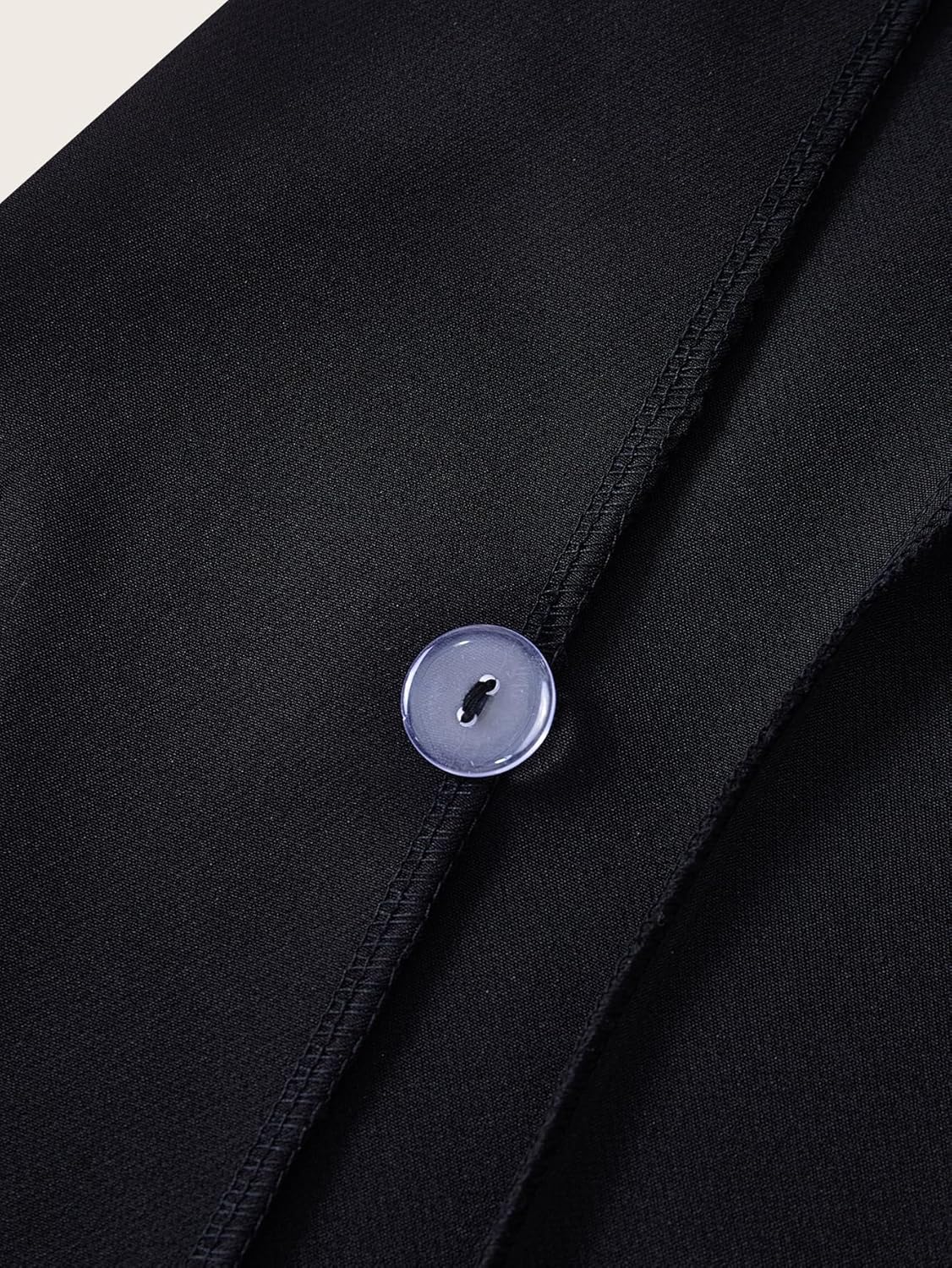 Women's Double Breasted Wrap Sleeveless Blazer Notched Lapel Collar Work Office Vest Jacket - Image 4