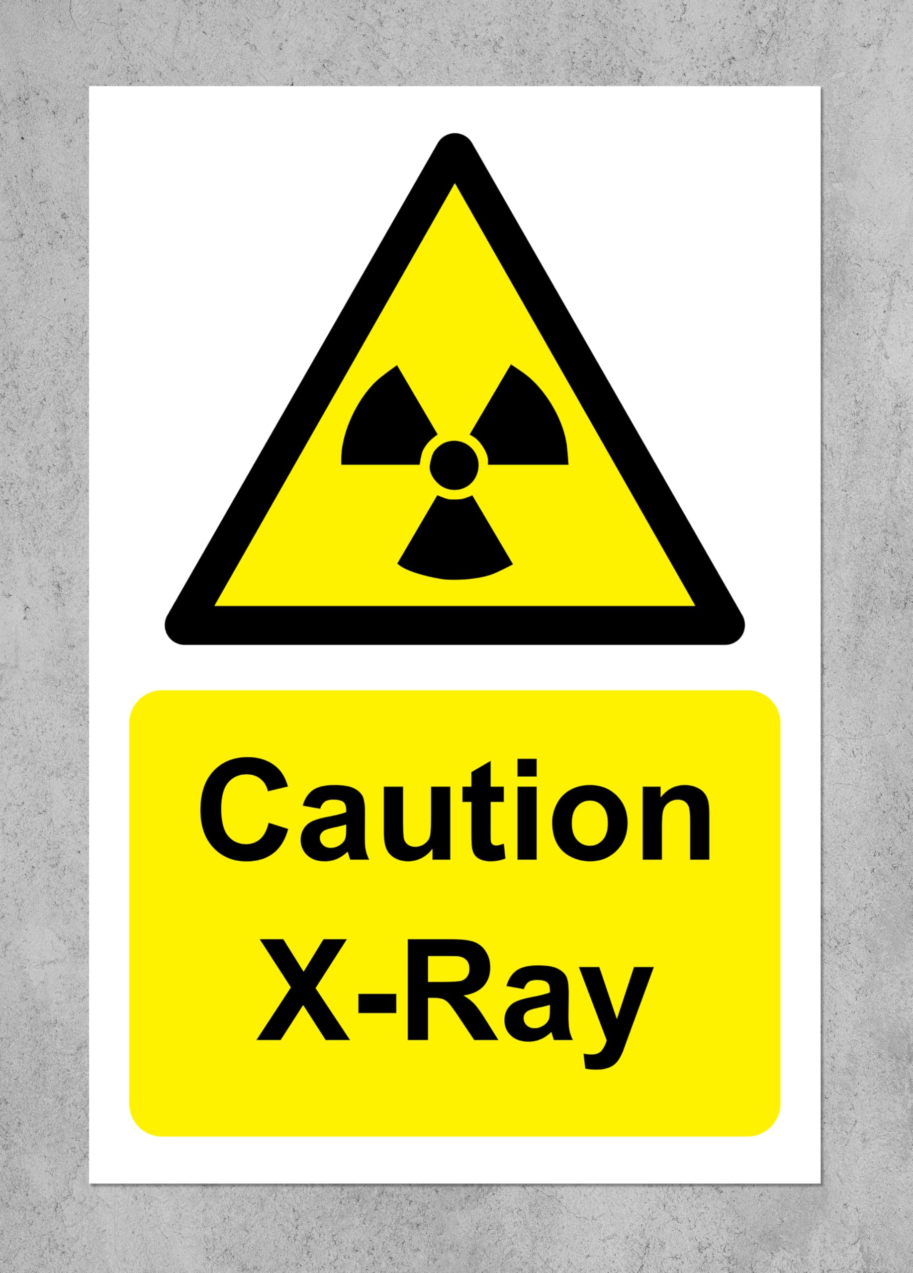 Caution X-Ray - Safety Sign - Self Adhesive Sticker 200mm x 150mm