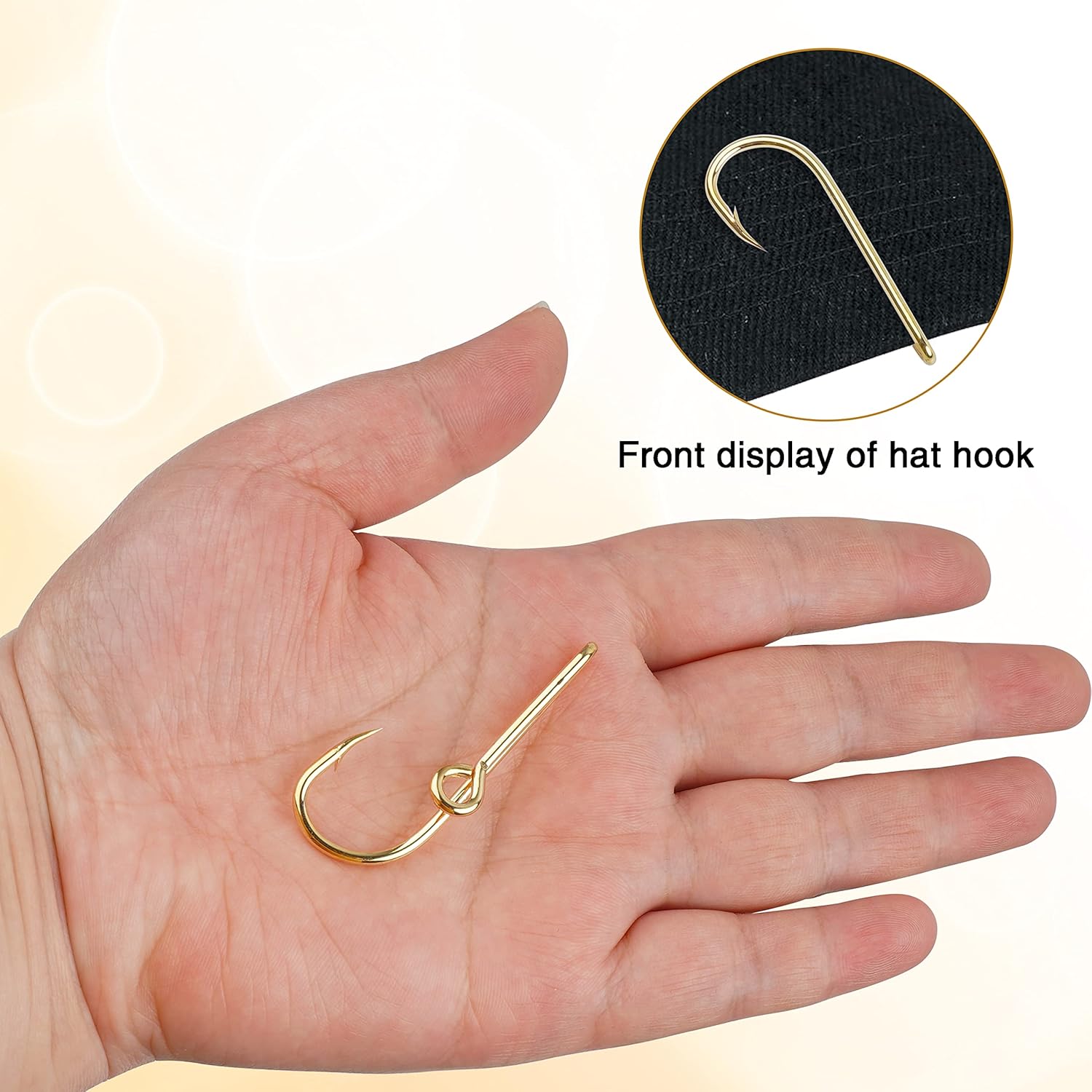 Fishing Hooks Hat Pins - Tie Clips Gold/Bla