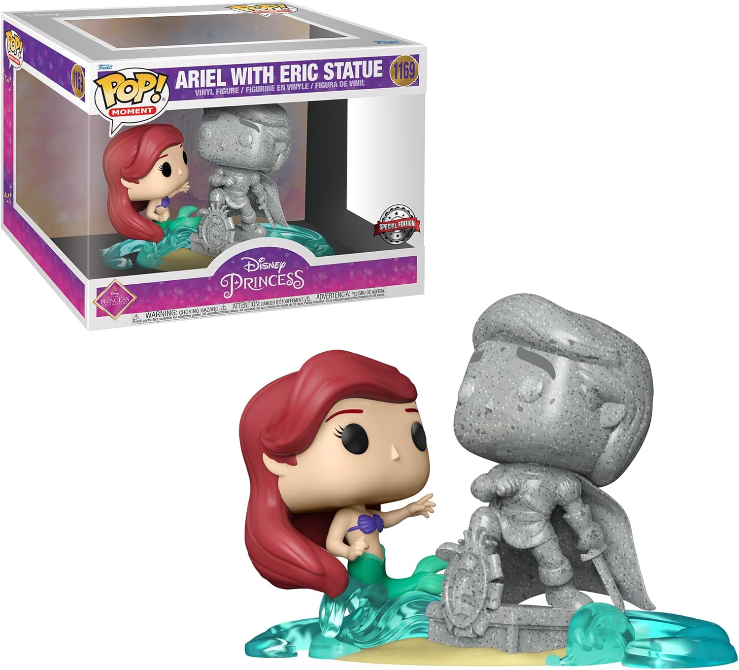 Funko Pop! Moment Disney: Ariel with Eric Statue Special Edition Multicolor Exclusive Vinyl Figure #1169