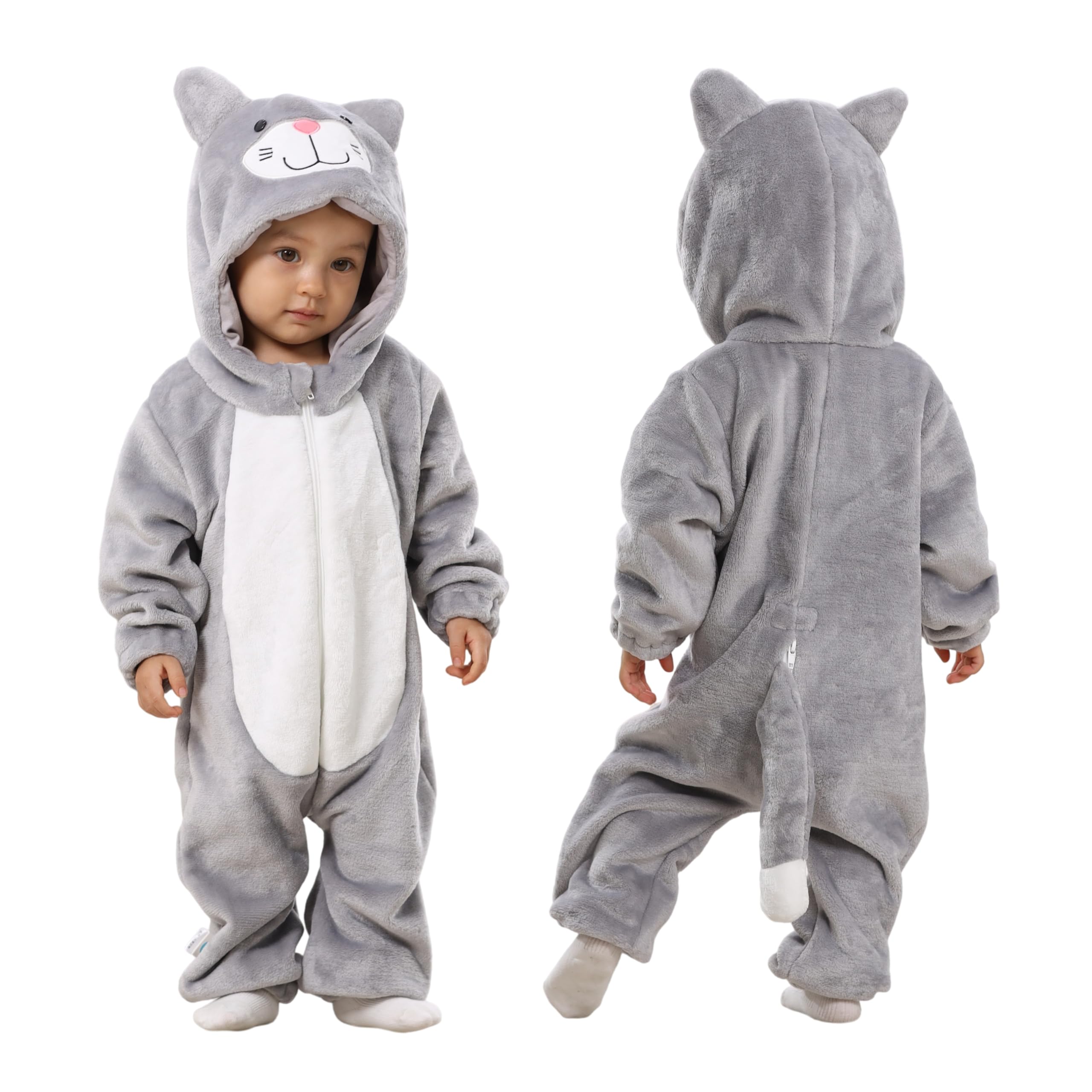 TONWHAR Kid's And Toddler's Animal Halloween Costume Outfit Baby One-Piece Rompers Onesie — view 9