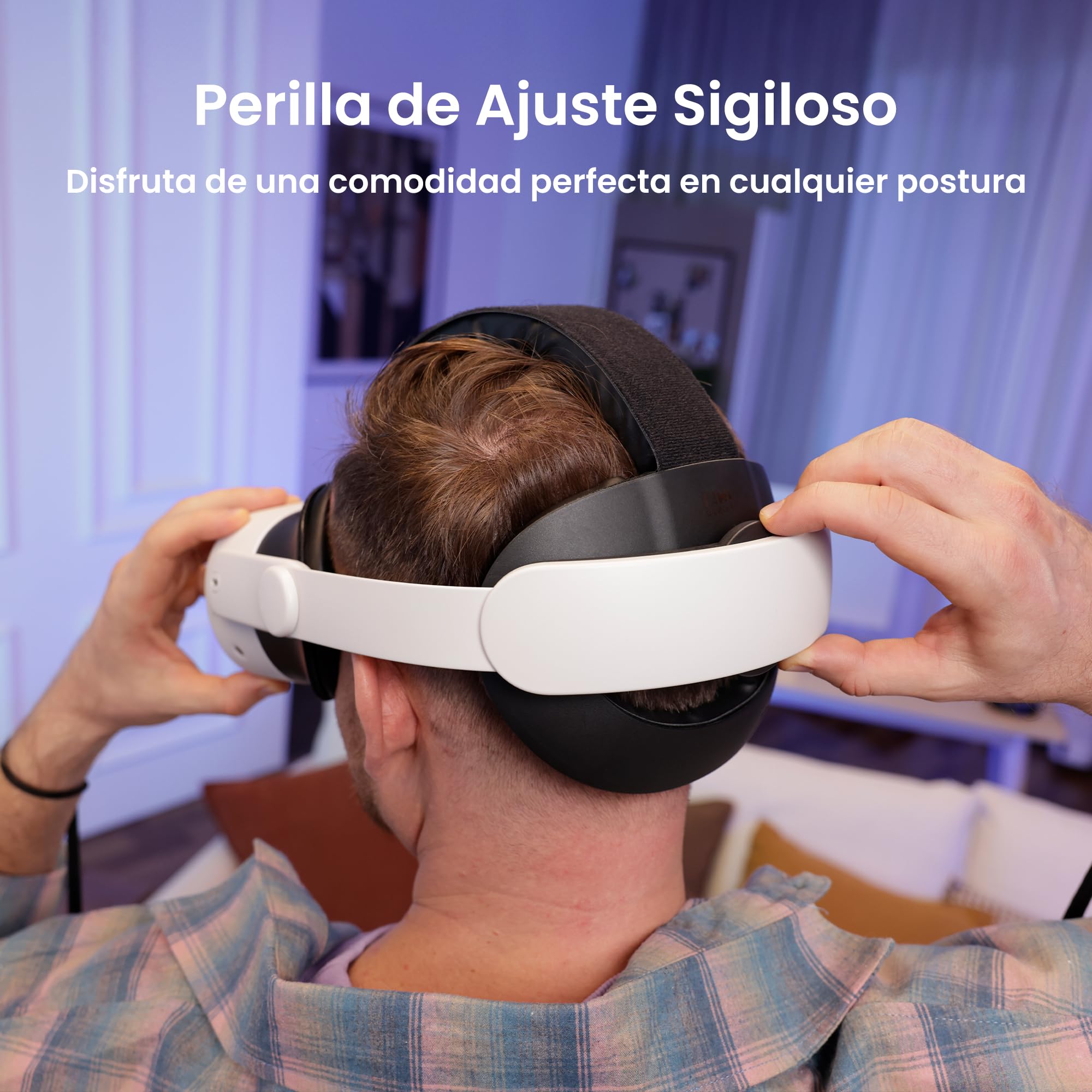 KIWI design K4 Correa para la Cabeza Cómoda Compatible con Meta Quest 3S/Quest 3