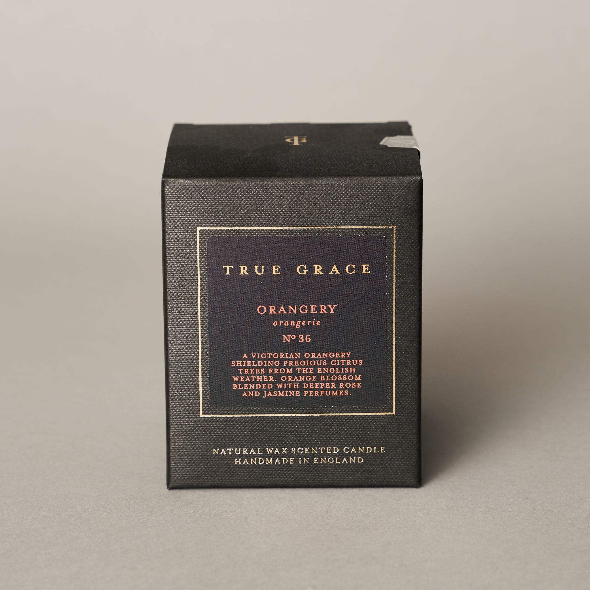 True Grace Orangery Classic Candle-Floral Luxury Scent, Natural Wax, 40hr Burn (190g)