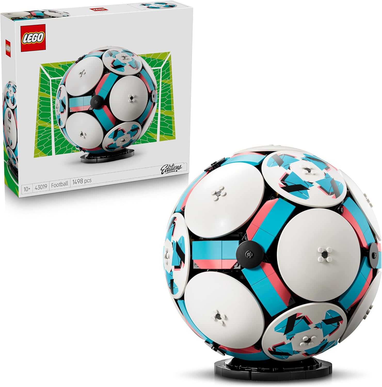 LEGO Editions Pallone da Calcio Giocattolo - Kit di Modellismo 3D con Mini-Stadio Interattivo - Regalo di Compleanno per Bambini e Bambine da 10 Anni in su e per Adulti Amanti dello Sport - 43019