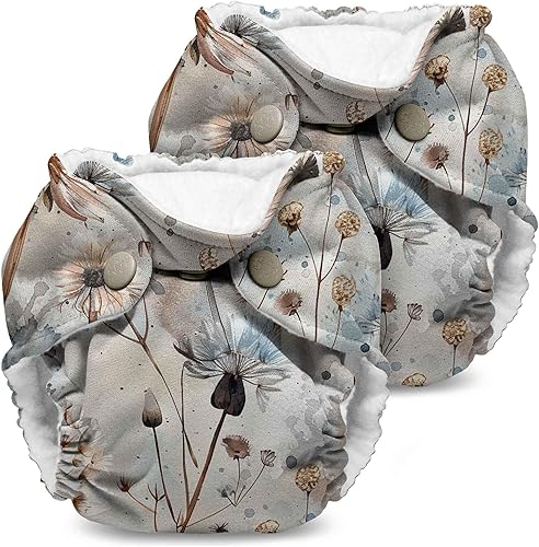 Kanga Care Lil Joey - Pañal de tela AIO para recién nacido (2 unidades) Wishwood 4-12 libras