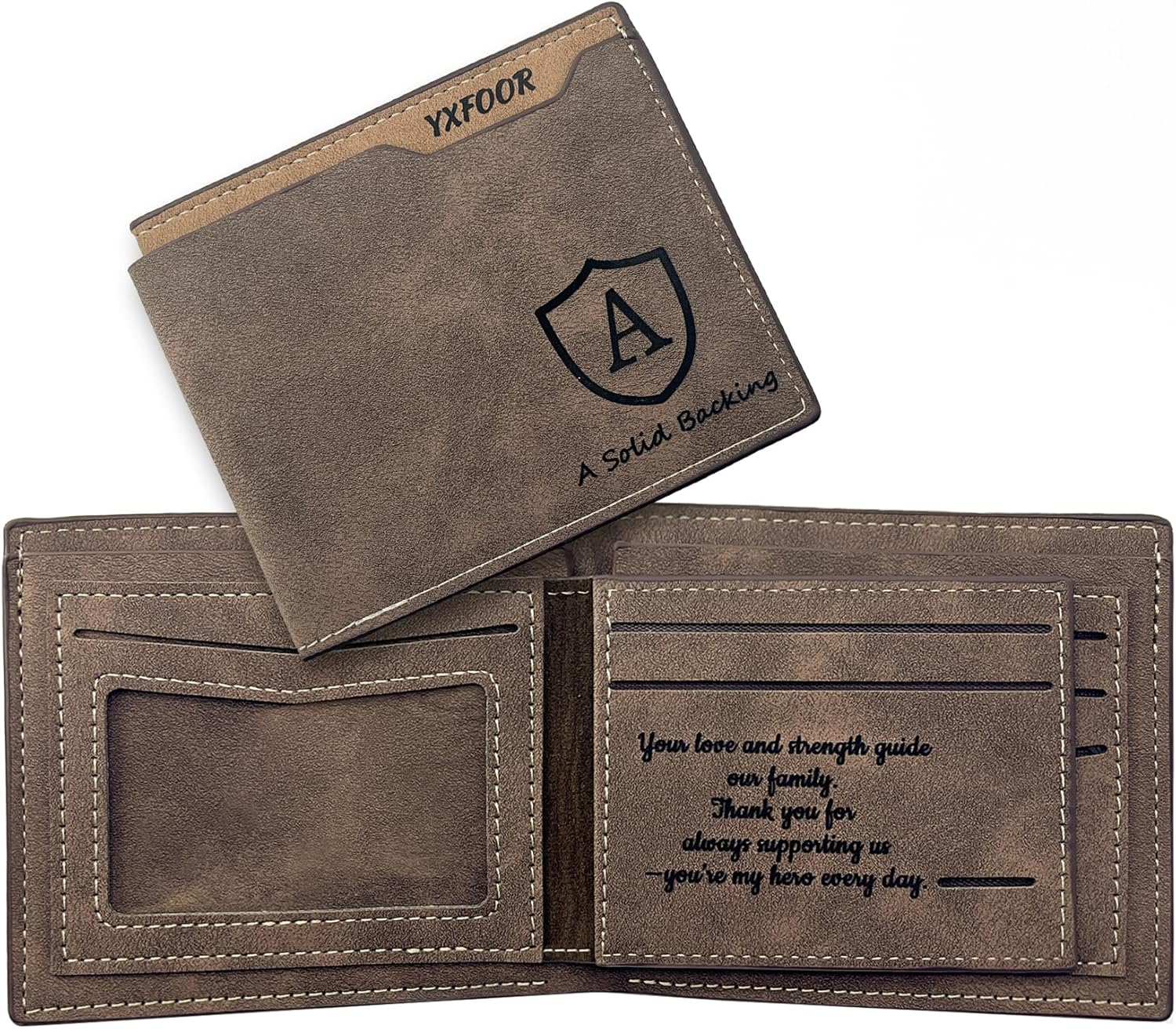Amazon.com: YXFOOR Personalized Wallet for Men - Customized Wallets ...