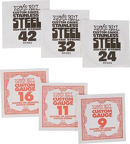Miniatura 9 de Ernie Ball Regular Slinky - Cuerdas de guitarra eléctrica de acero inoxidable calibre 10-46 P02246