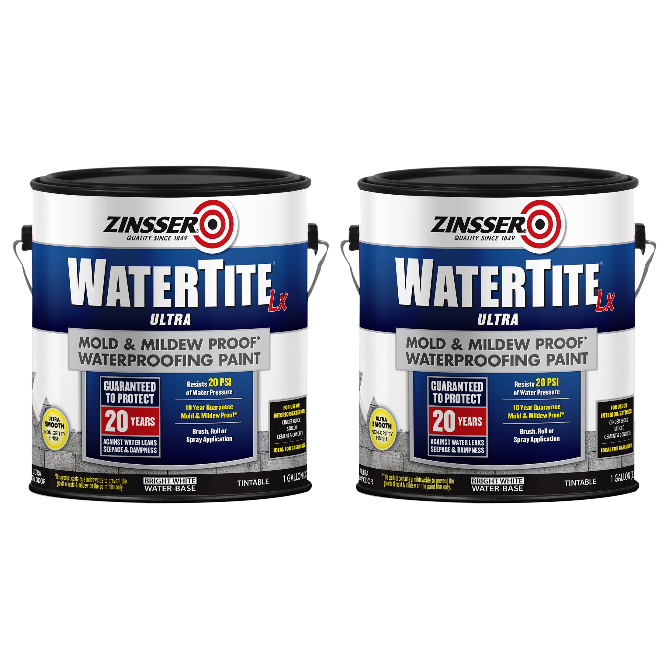 Amazon.com: Zinsser 270267-2PK WaterTite LX Ultra Waterproofing