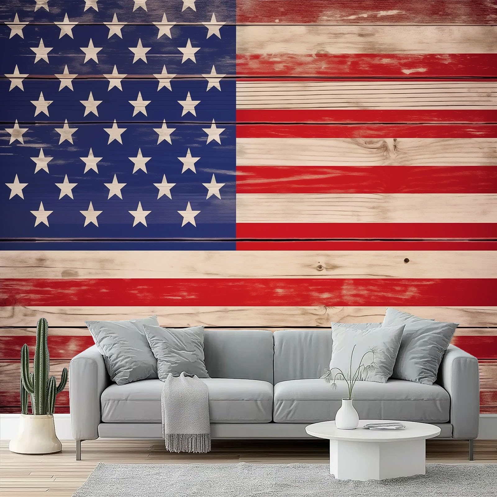 Tapisserie Photo Intissée USA pour un Style Industriel Chic dans le Bureau ou Salon