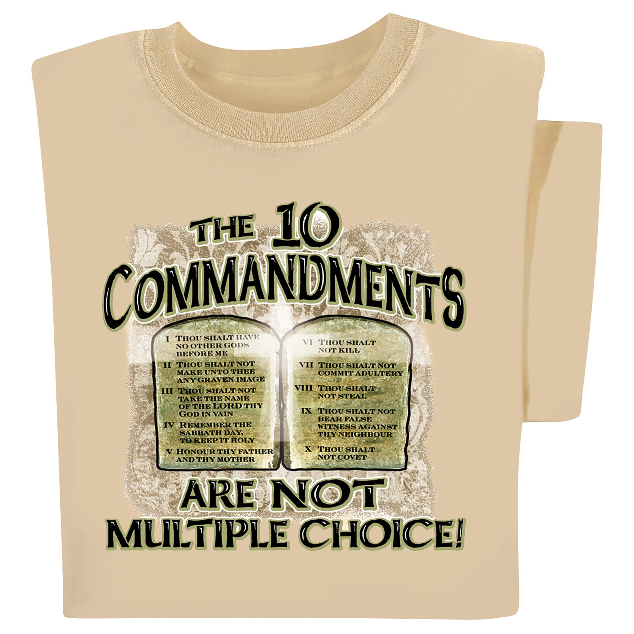 Collections Etc The 10 Commandments are Not Multiple Choice T-Shirt
