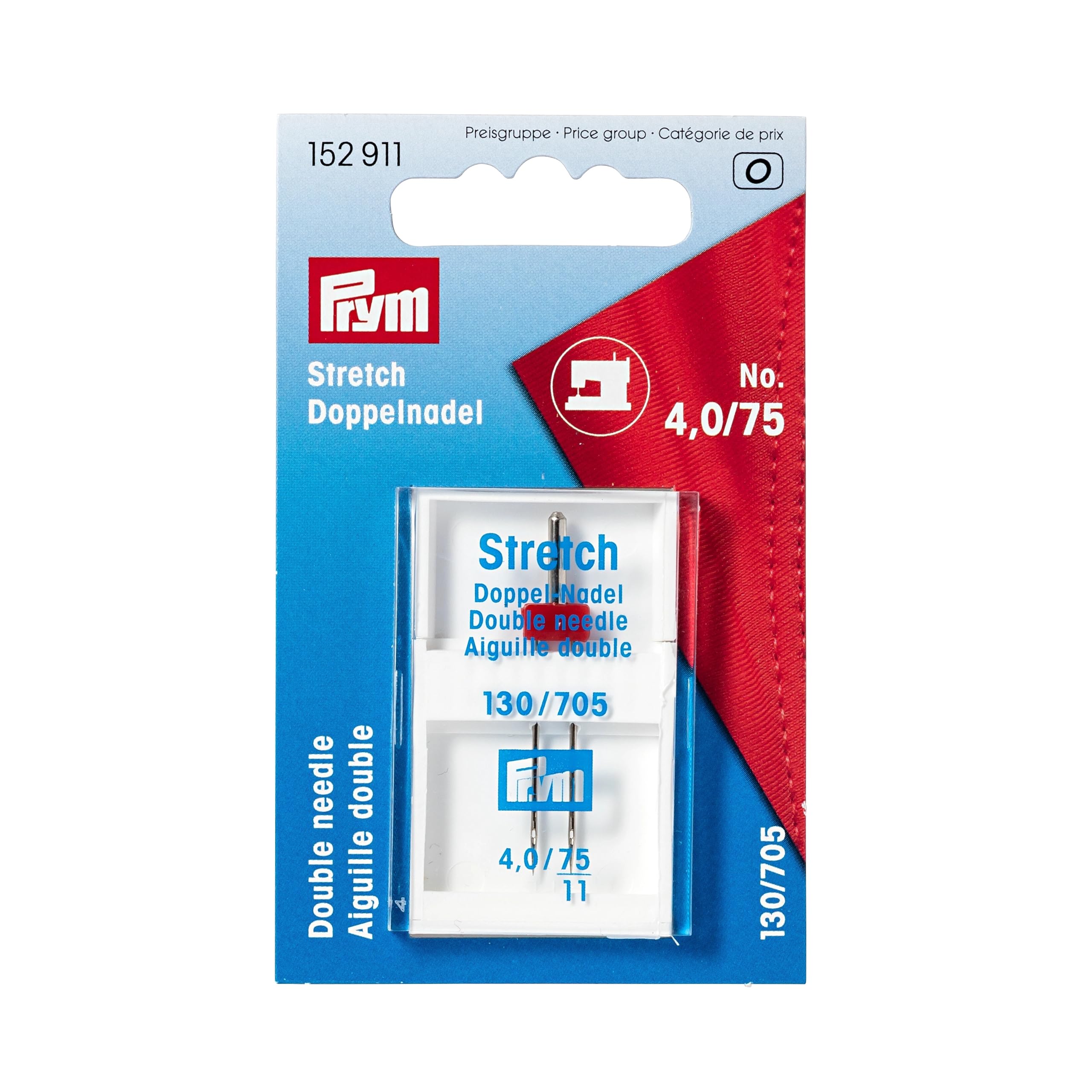 Prym Stretch Twin Double Sewing Machine Needles - per Pack
