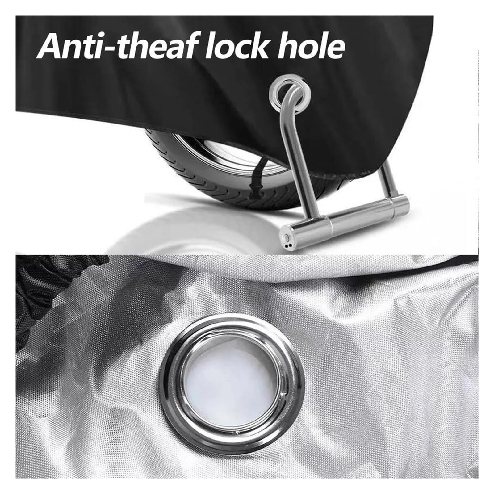 Funda para Moto Y Scooter, Protectora Impermeable A Prueba De Polvo, para Uso En Interiores Exteriores(XL For 200cm)