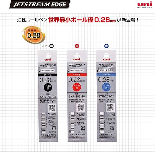 Miniatura 3 de Mitsubishi Pencil Jetstream Edge SXR20328.33 - Recambios para bolígrafo, 0.28, azul, 10 unidades