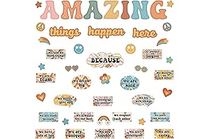 47Pcs Retro Motivational Posters - Inspirational Classroom Decorations