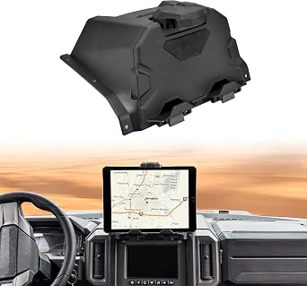 Tablet Holder for Polaris Xpedition XP/ADV 2024 2025, Sporty Electronic Device Mount with Storage Box Phone Mount Tablet Holder for Polaris Xpedition XP/XP 5/ADV/ADV 5 2024 2025 Accessories