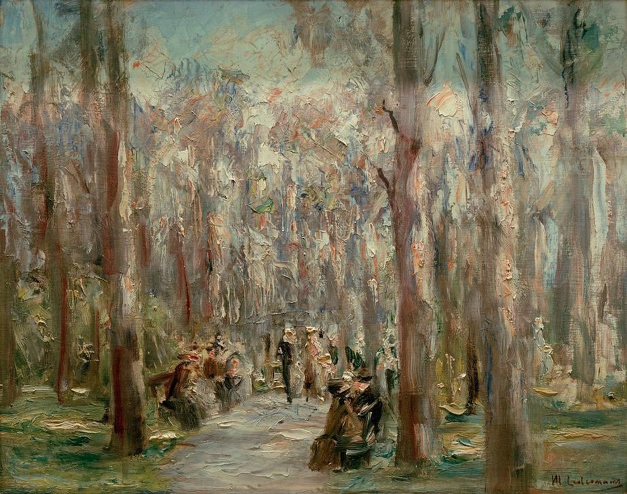 POSTERIIk Vintage Classic Picture Landscape Artwork zoo by Max Liebermann Portrait Canvas Painting for Office Home Decor 60x90cm