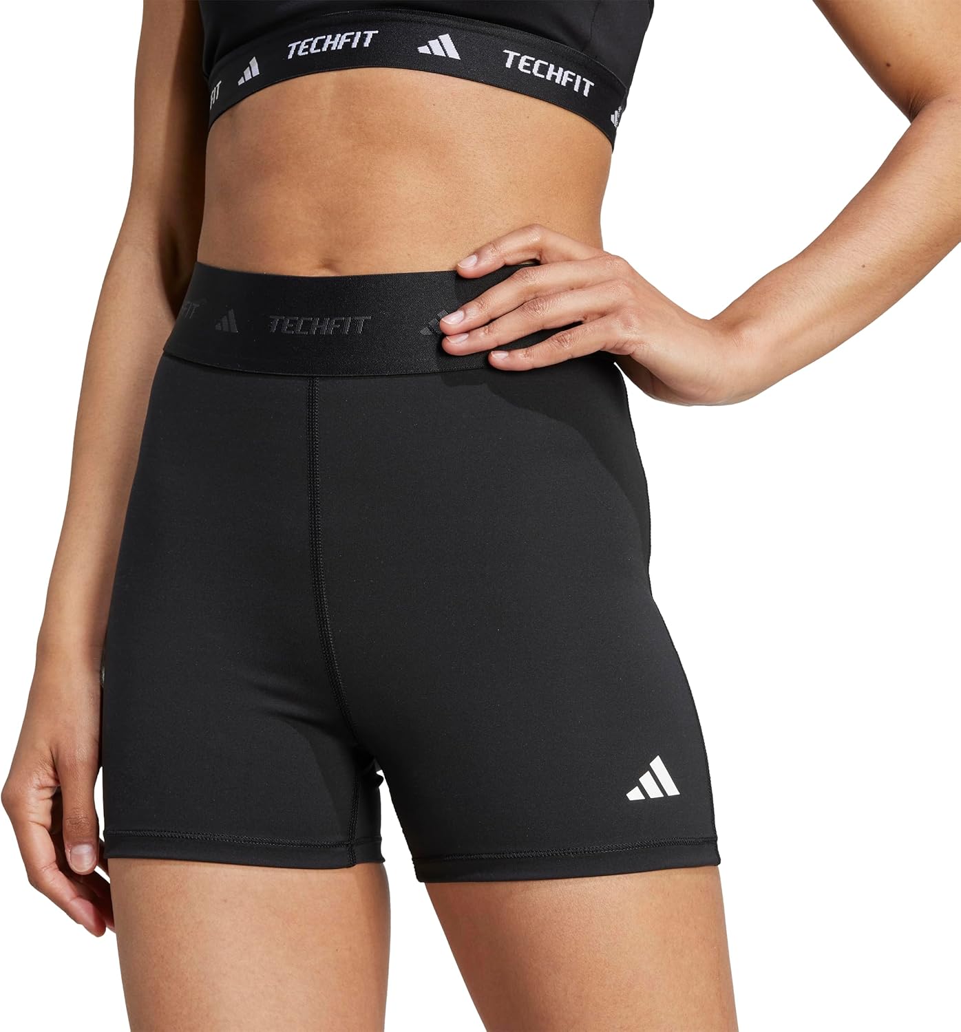 adidas Womens Techfit Short Leggings - Image 5