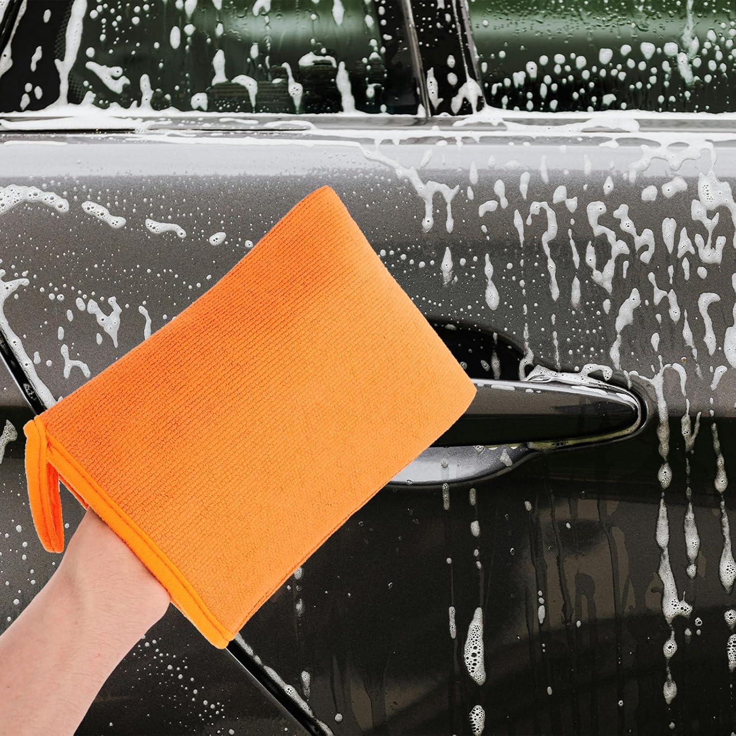 Clay Mitt for Car Washing and Detailing Scratch-Free Glove with Ultrafine Fiber and Sponge Material Versatile Tool for Car Body and Wheel Cleaning
