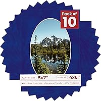 Vista 64 de Tapete de 5 x 7 para fotos de 4 x 6 pulgadas, con apertura de tablero ovalado verde Honeydew precortado, sin ácidos, mate para proteger tus