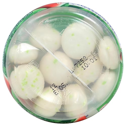 Miniatura 10 de Mentos Goma de mascar sin azúcar con vitaminas y edulcorante de xilitol, bayas, botella de 45 unidades, 6 botellas