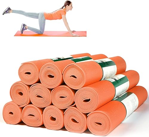 Miniatura 8 de 12 alfombrillas de yoga a granel de 68 x 24 x 0.12 pulgadas, alfombrillas de ejercicio antideslizantes para mujeres y hombres, entrenamiento en