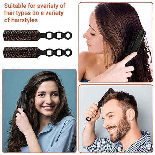 Miniatura 4 de Paquete de 100 cepillos de pelo a granel, cepillos de pelo antienredos, peines de masaje antiestáticos, cepillo de plástico desechable adecuado para