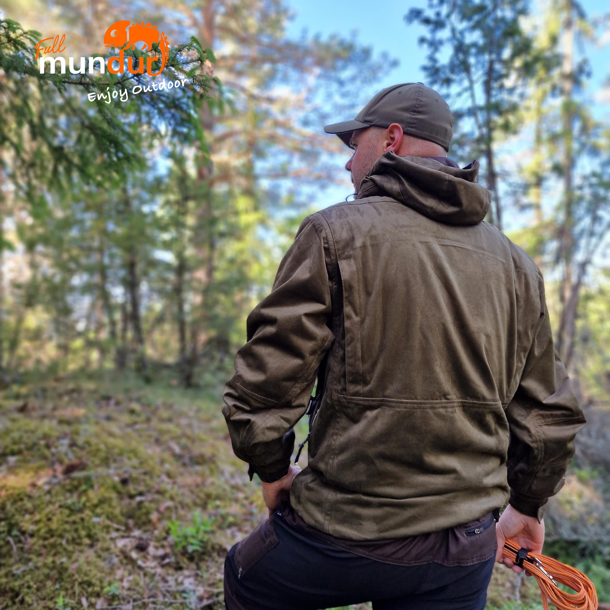 Chaqueta de caza de camuflaje, chaqueta de senderismo, chaqueta ligera de entretiempo, chaqueta a prueba de viento, chaqueta impermeable impermeable, chaqueta funcional transpirable con