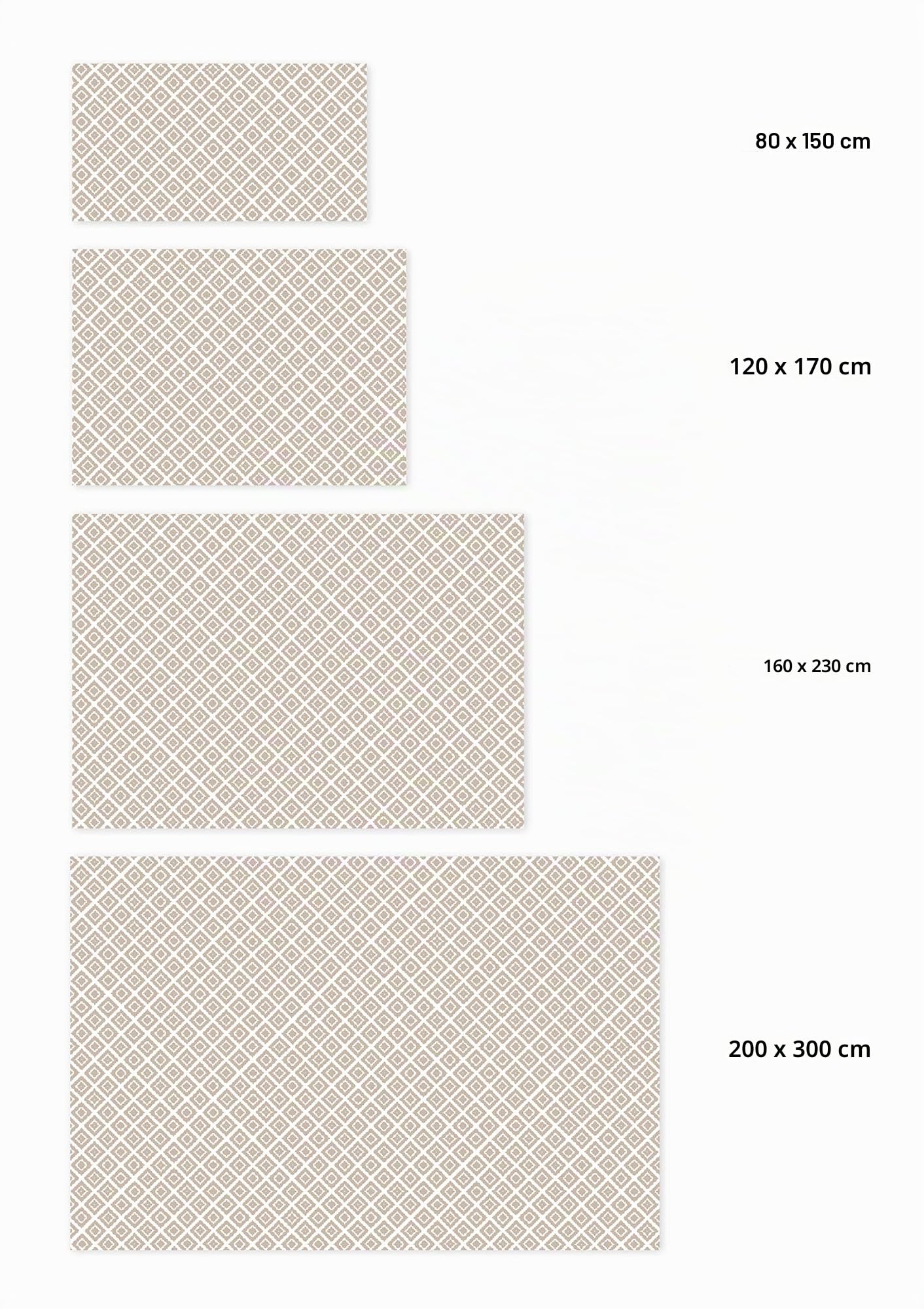 Panorama Tapis Vinyle du Sol Cuisine Salle de Bain - Différentes Tailles - (Carrés Roses 60x110 cm)