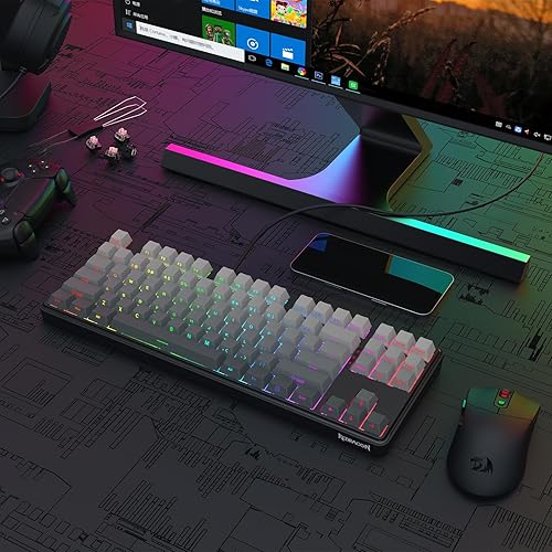 Miniatura 8 de Redragon K707 HE Teclado para juegos de disparo rápido, 87 teclas TKL Teclado mecánico con cable con interruptor magnético de efecto Hall de