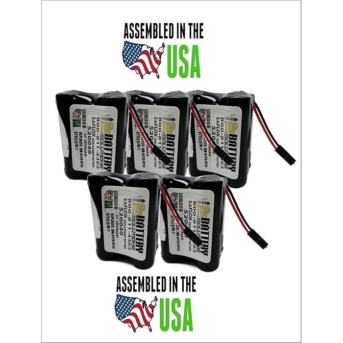 Buy 5pc Saflok S20040 Door Lock Batteries DL7 Interstate / Saflok