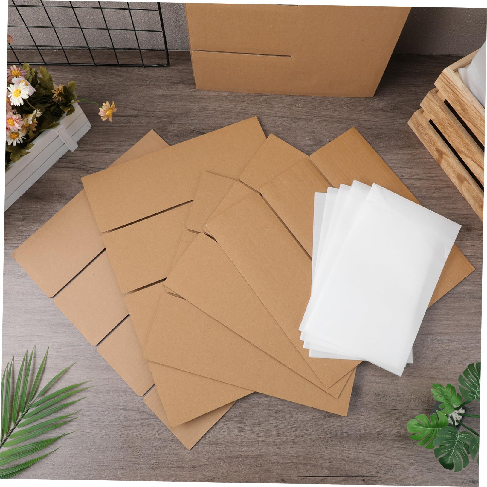 Uonlytech Conjunto de Material de Embalaje Kit de Embalaje de Divisores de Cartón para Cajas de Mudanza Insertos de Cartón Protectores de Envío Materiales de Laminas de Carton Corrugado