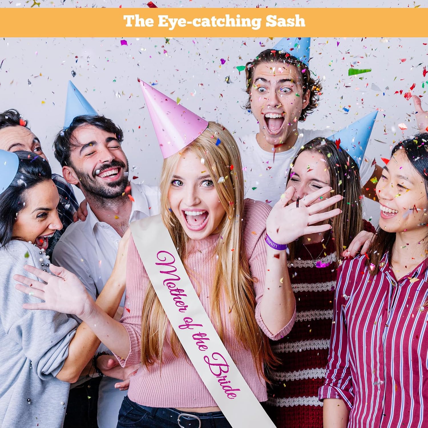 2Pcs Wedding Gifts Set White Satin Sash for Mom of the Bride Mom of the Groom Women Mother in Law Bridal Engagement Wedding Announcement Party Decoration Supplies for Mother Bridal Shower - Image 7