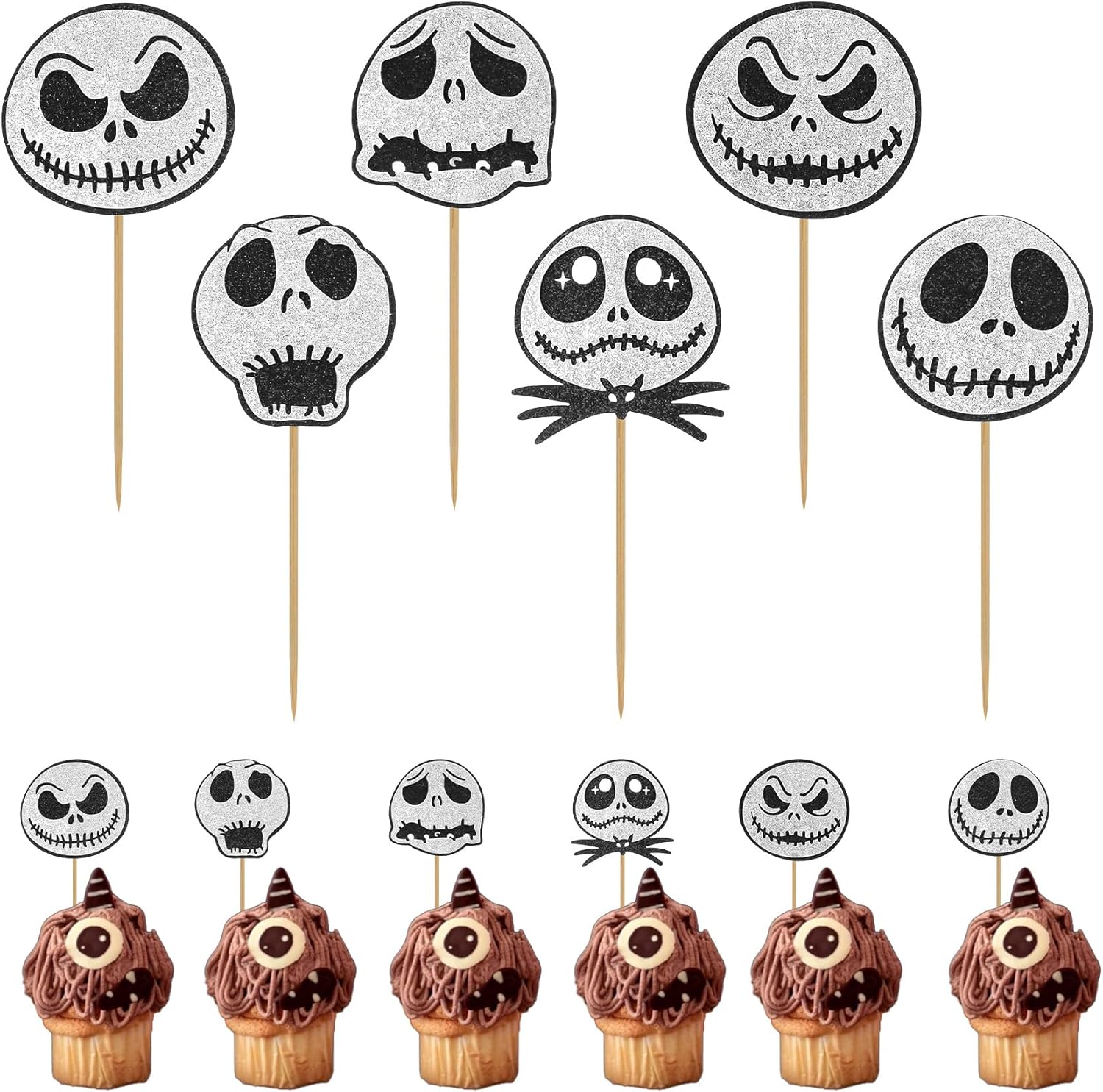 Halloween Cupcake Toppers, Halloween Cake Decorations