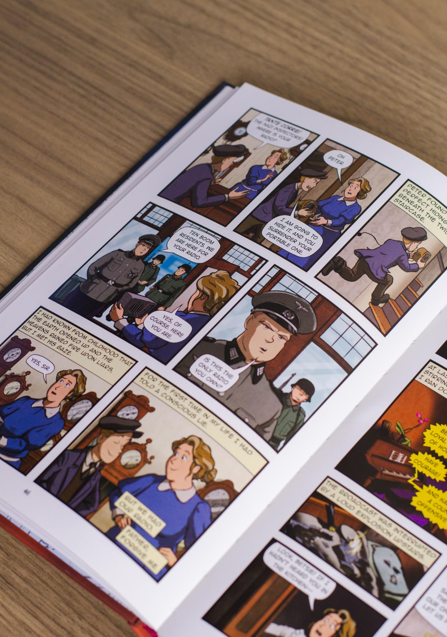 The Hiding Place: (A Graphic Novel) Ages 8-12, Full Color, Illustrated, World War II, Biography - Image 5