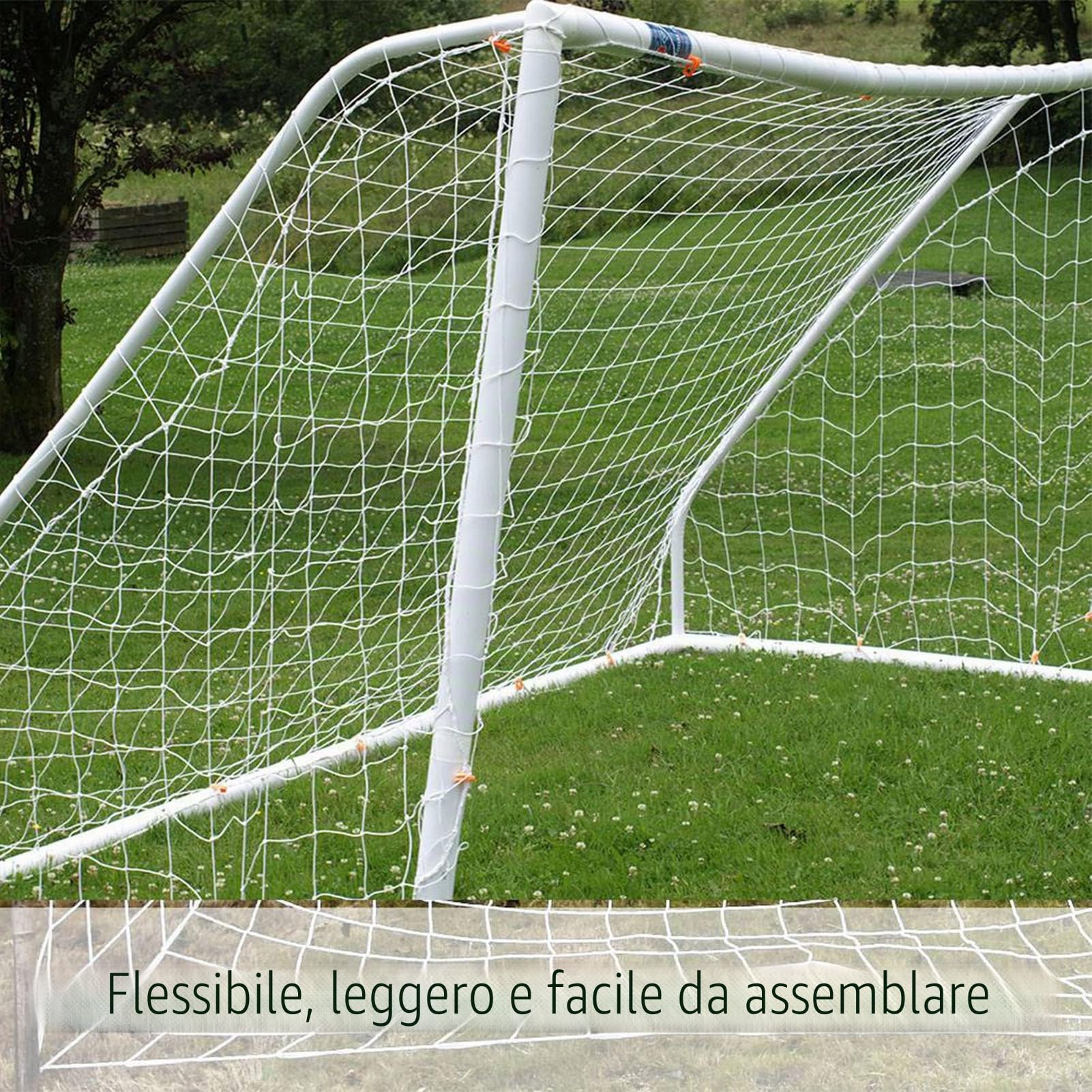 Yosoo Rete da Calcio in Fibra di Polipropilene, 3x2m, per Allenamento e Partite Sportive
