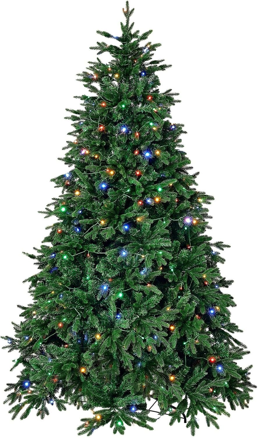 Redlife 7.5ft Pre-Lit Spruce Artificial Holiday Christmas Tree for Home, Office, Party Decoration, Equipped with LED Lights, Easy Assembly, Fireproof PE+ PVC, Christmas, Living Room Redlife 7.5ft Pre-Lit Spruce Artificial Holiday Christmas Tree for Home, Office, Party Decoration, Equipped with LED Lights, Easy Assembly, Fireproof PE+ PVC, Christmas, Living Room